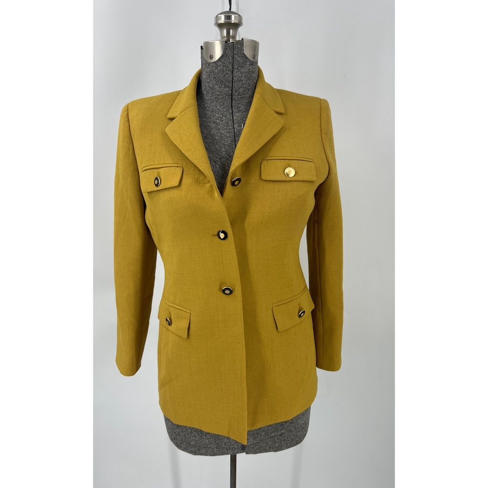 The Suit, Petite Military Style Button Front Blaz… - image 1